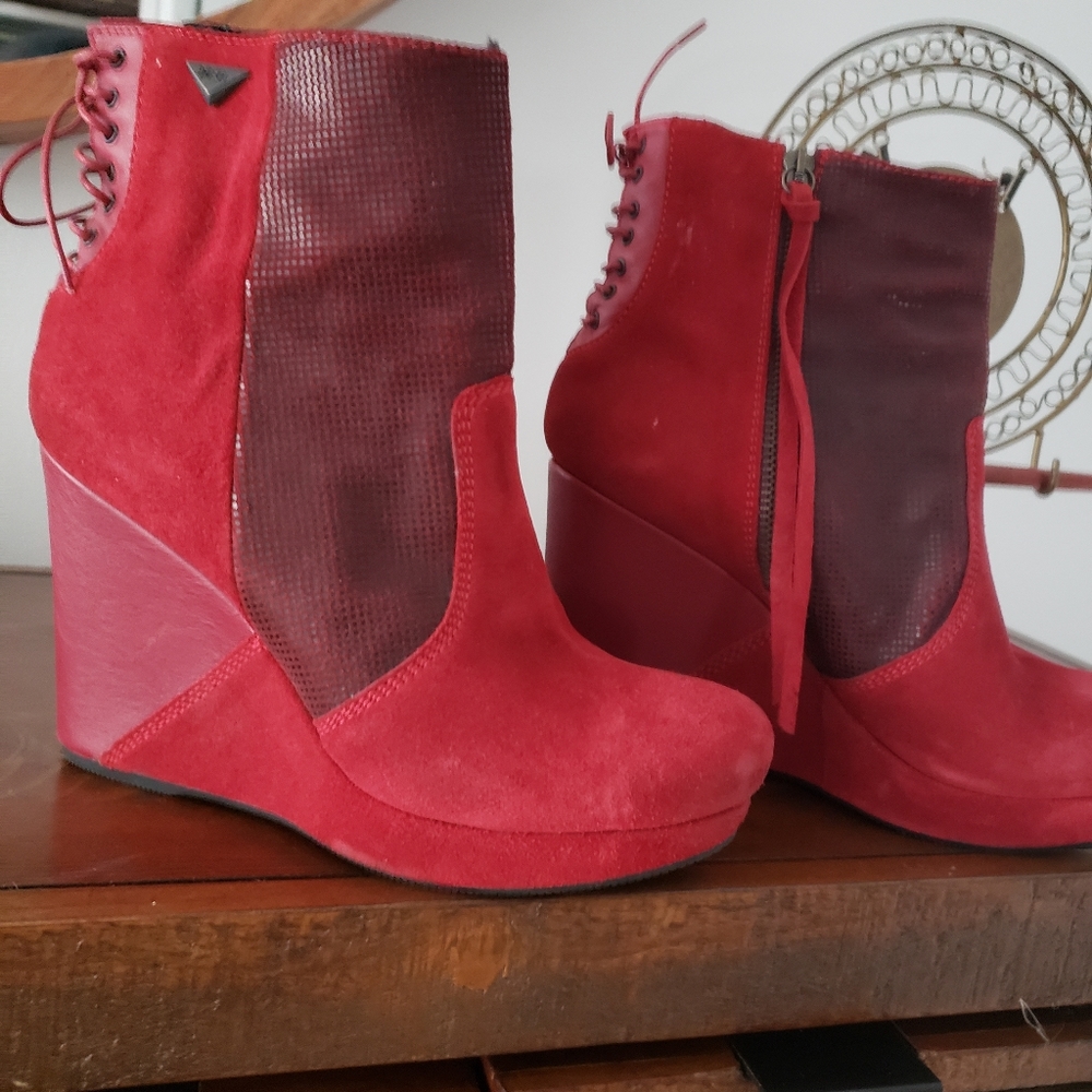Diesel wedge ankle boots